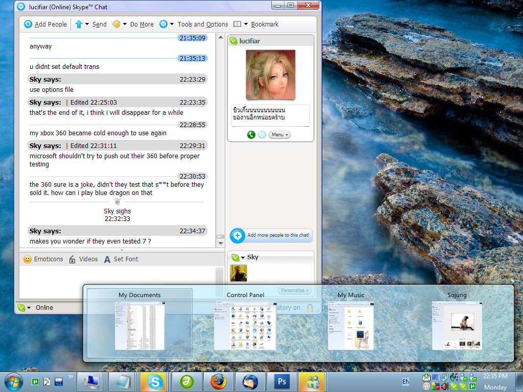 ViGlance grouping multiple program windows under a single taskbar icon.
